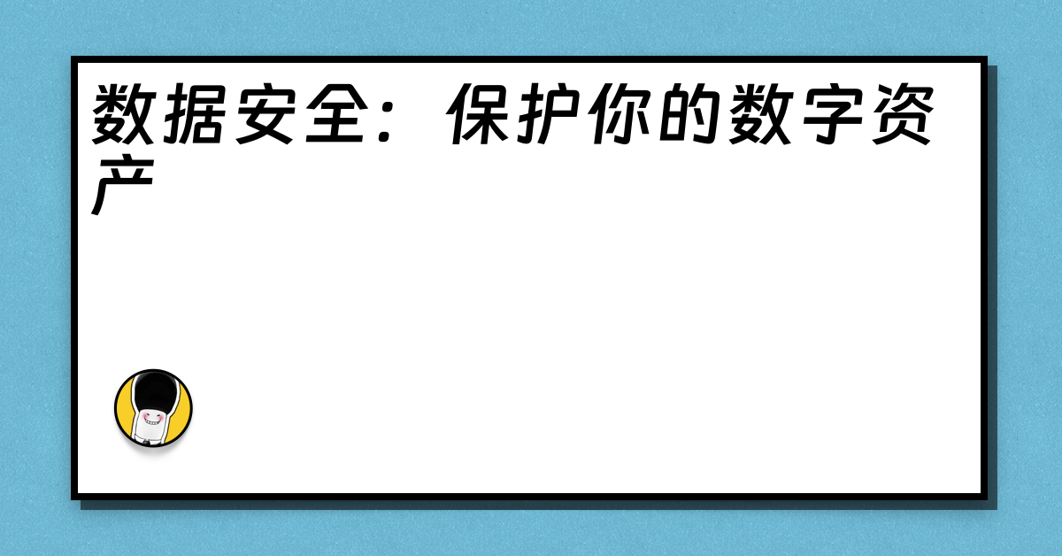 数据安全：保护你的数字资产