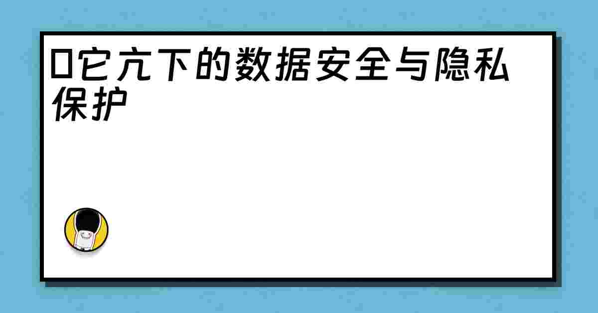 哋它亢下的数据安全与隐私保护