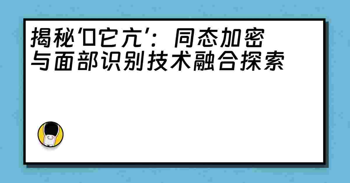 揭秘‘哋它亢’：同态加密与面部识别技术融合探索